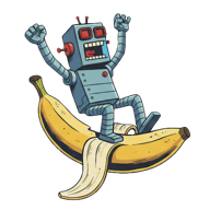 Mr Banana, my logo for the wild ride we're on with AI
